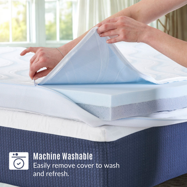 Dual Foam Comfort Topper | 3 Inch CertiPUR-US Certified Memory Foam Topper